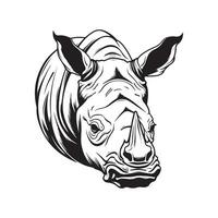 Rhinoceros Image Vector, Art and Illustration vector