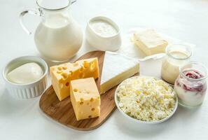 Assortment of dairy products photo