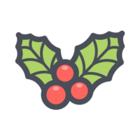 Christmas Plant color icon for Christmas decoration. png