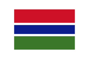 Gambia National Flagge transparent png