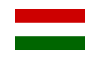 Ungarn National Flagge im Original Verhältnis transparent png