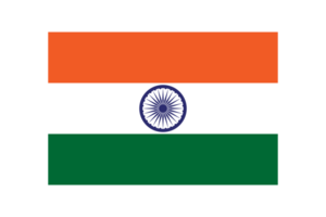 Indien National Flagge im Original Verhältnis transparent png