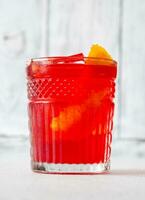 Glass of Negroni photo