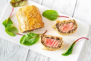 Portion of tuna wellington photo