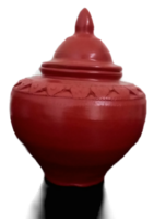 The little red water-filled blister is made from baked clay. png