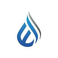 water drop Logo Template vector