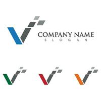 V Letter Logo Template vector