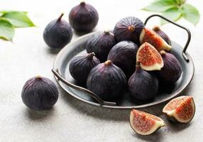 Fresh ripe figs photo