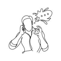 A stress concept artwork features a person with the word Oh No enclosed in a thought bubble. The person is clutching their head and wearing an anxious grimace vector