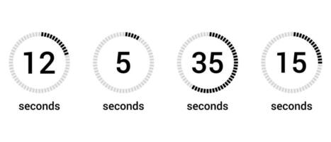 second clock loading  vector display design.