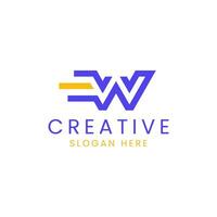 Elegant Letter W Logo Icon Vector Concept Inspirations