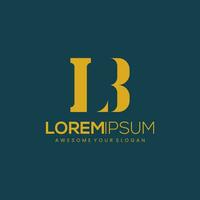 Creative Letter LB Logo Monogram Vector Image