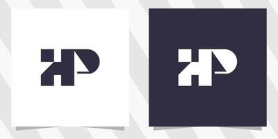 letter hp ph logo design vector