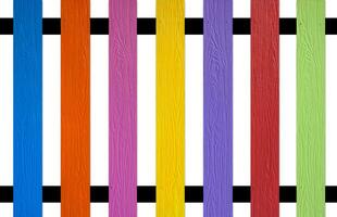 colourful picket Fence photo