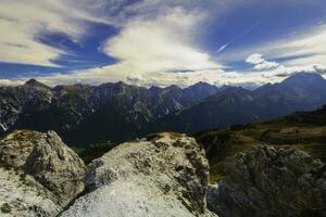 Mountain landscape of the Stubai Alps photo