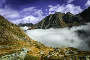 Mountain landscape of the Stubai Alps photo