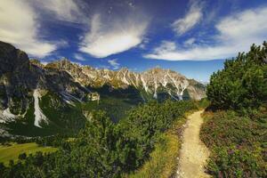 Mountain landscape of the Stubai Alps photo