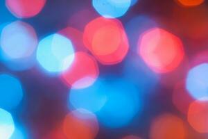 Abstract bokeh background of Christmaslight photo