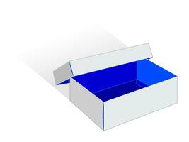 Mini Shoe Box, Favor Gift Box Dieline Template vector