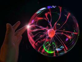 A plasma ball Image of Electric plasma education center photo