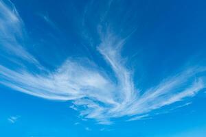 The swaying clouds in the sky photo