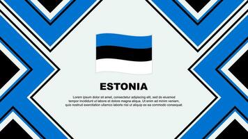 Estonia Flag Abstract Background Design Template. Estonia Independence Day Banner Wallpaper Vector Illustration. Estonia Vector