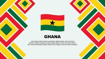 Ghana Flag Abstract Background Design Template. Ghana Independence Day Banner Wallpaper Vector Illustration. Ghana