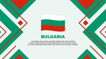 Bulgaria Flag Abstract Background Design Template. Bulgaria Independence Day Banner Wallpaper Vector Illustration. Bulgaria Illustration