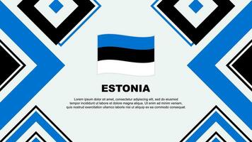 Estonia Flag Abstract Background Design Template. Estonia Independence Day Banner Wallpaper Vector Illustration. Estonia Independence Day