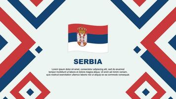 Serbia Flag Abstract Background Design Template. Serbia Independence Day Banner Wallpaper Vector Illustration. Serbia Template