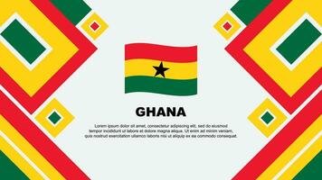 Ghana Flag Abstract Background Design Template. Ghana Independence Day Banner Wallpaper Vector Illustration. Ghana Cartoon