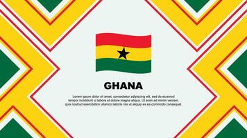 Ghana Flag Abstract Background Design Template. Ghana Independence Day Banner Wallpaper Vector Illustration. Ghana Vector