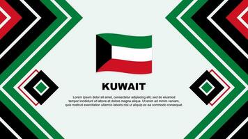 Kuwait Flag Abstract Background Design Template. Kuwait Independence Day Banner Wallpaper Vector Illustration. Kuwait Design