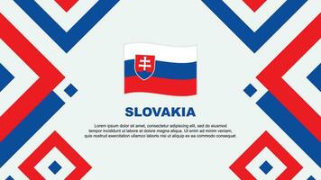 Slovakia Flag Abstract Background Design Template. Slovakia Independence Day Banner Wallpaper Vector Illustration. Slovakia Template