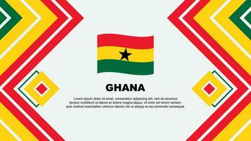 Ghana Flag Abstract Background Design Template. Ghana Independence Day Banner Wallpaper Vector Illustration. Ghana Design