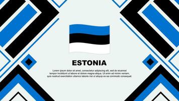 Estonia Flag Abstract Background Design Template. Estonia Independence Day Banner Wallpaper Vector Illustration. Estonia Flag