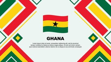 Ghana Flag Abstract Background Design Template. Ghana Independence Day Banner Wallpaper Vector Illustration. Ghana Flag