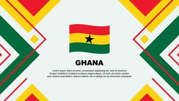 Ghana Flag Abstract Background Design Template. Ghana Independence Day Banner Wallpaper Vector Illustration. Ghana Illustration