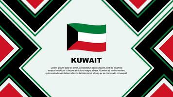 Kuwait Flag Abstract Background Design Template. Kuwait Independence Day Banner Wallpaper Vector Illustration. Kuwait Vector