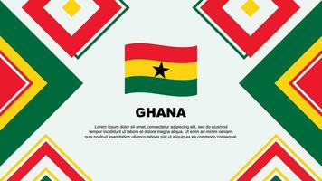 Ghana Flag Abstract Background Design Template. Ghana Independence Day Banner Wallpaper Vector Illustration. Ghana Independence Day