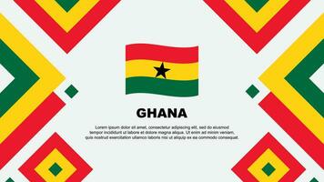 Ghana Flag Abstract Background Design Template. Ghana Independence Day Banner Wallpaper Vector Illustration. Ghana Template