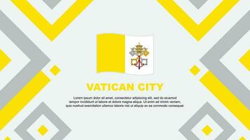 Vaticano ciudad bandera resumen antecedentes diseño modelo. Vaticano ciudad independencia día bandera fondo de pantalla vector ilustración. Vaticano ciudad modelo