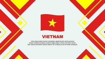 Vietnam Flag Abstract Background Design Template. Vietnam Independence Day Banner Wallpaper Vector Illustration. Vietnam Illustration