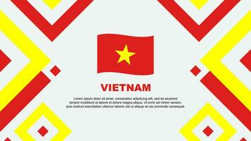 Vietnam Flag Abstract Background Design Template. Vietnam Independence Day Banner Wallpaper Vector Illustration. Vietnam Template