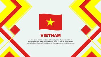 Vietnam Flag Abstract Background Design Template. Vietnam Independence Day Banner Wallpaper Vector Illustration. Vietnam Banner