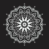 blanco lujo mandala vector diseño, mandala para alheña, mehndi, tatuaje, decorativo étnico ornamental elementos, oriental patrones