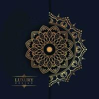 golden luxury geometric mandala design vector creative ornamental decorative pattern