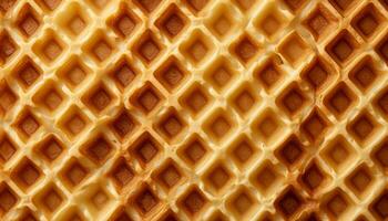 top view of food waffel texture background close up, wafer texture backgroud photo