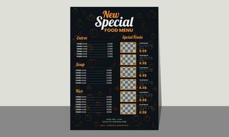 restaurant food menu template. vector modern food design layout. Free Vector
