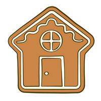 Gingerbread house. Cartoon. Vector illustration